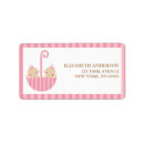 Search for twin return address labels Baby shower
