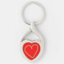 Search for red heart key rings Shape