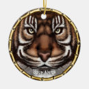 Search for bengal cat christmas tree decorations Tiger