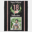 Search for 18th birthday blankets Pink