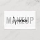 Search for black makeup artist business cards Simple