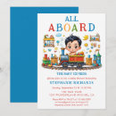 Search for boys train baby shower invitations Travel