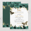 Search for emerald butterfly invitations Butterflies