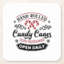 Search for candy cane coasters Typography
