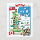 Search for canada cartoon postcards North america