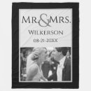 Search for mr and mrs blankets Black and white