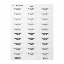 Search for for businesses return address labels Black and white