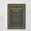 Search for art deco graduation invitations Classy