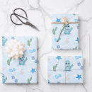 Search for prehistoric wrapping paper Baby boy