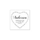 Search for family name rubber stamps Heart