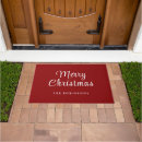 Search for merry christmas doormats Watercolor