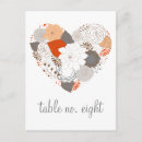 Search for heart vertical postcards Orange