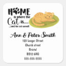 Search for home is where stickers Cat lover