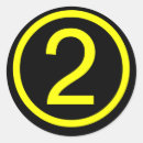 Search for round number stickers Two