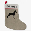 Search for doberman christmas stockings Pinscher