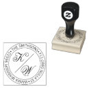 Search for round return address labels rubber stamps Circular