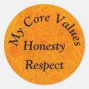 Search for values stickers Respect