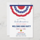 Search for patriotic welcome home invitations Stars and stripes