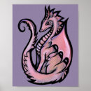 Search for cute dragon posters Pink