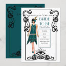 Search for roaring 20s bridal shower invitations Flapper