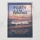Search for beach 40th birthday invitations Ocean