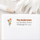 Search for groovy return address labels Baby shower