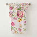 Search for pink rose bath towels Vintage