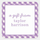 Search for purple gingham stickers Preppy