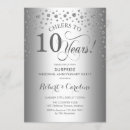 Search for 10th anniversary party invitations Elegant
