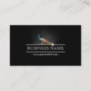 Search for peacock business cards Elegant