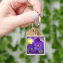Search for pansy flower key rings Nature