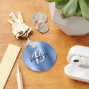 Search for blue metallic key rings Monogram initial