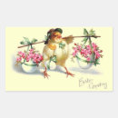 Search for vintage easter chicks stickers Floral
