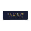 Search for gold graduation return address labels Navy blue