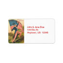 Search for united states flag return address labels America
