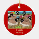 Search for geese christmas tree decorations Six geese a laying