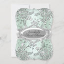 Search for mint green and silver invitations Floral