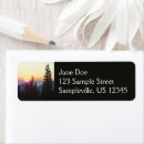Search for tree silhouette return address labels Forest