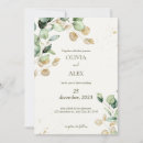 Search for outdoorsy wedding invitations Watercolor eucalyptus