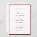 Search for red border invitations Burgundy