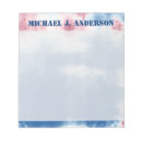 Search for patriotic notepads Red white and blue