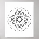 Search for adult coloring posters Mandala