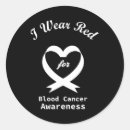 Search for blood cancer ribbon stickers Red