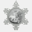 Search for kitty christmas tree decorations Snowflake