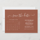 Search for terracotta save the dates Burnt orange
