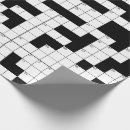 Search for puzzle wrapping paper Black