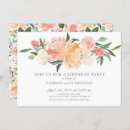Search for peach and cream birthday invitations Watercolor