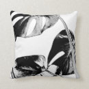 Search for black and white palm leaves cushions Leaf