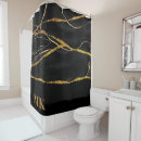 Search for black glitter shower curtains Gold