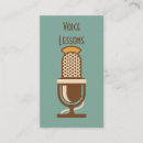 Search for microphone business cards Vocal coach